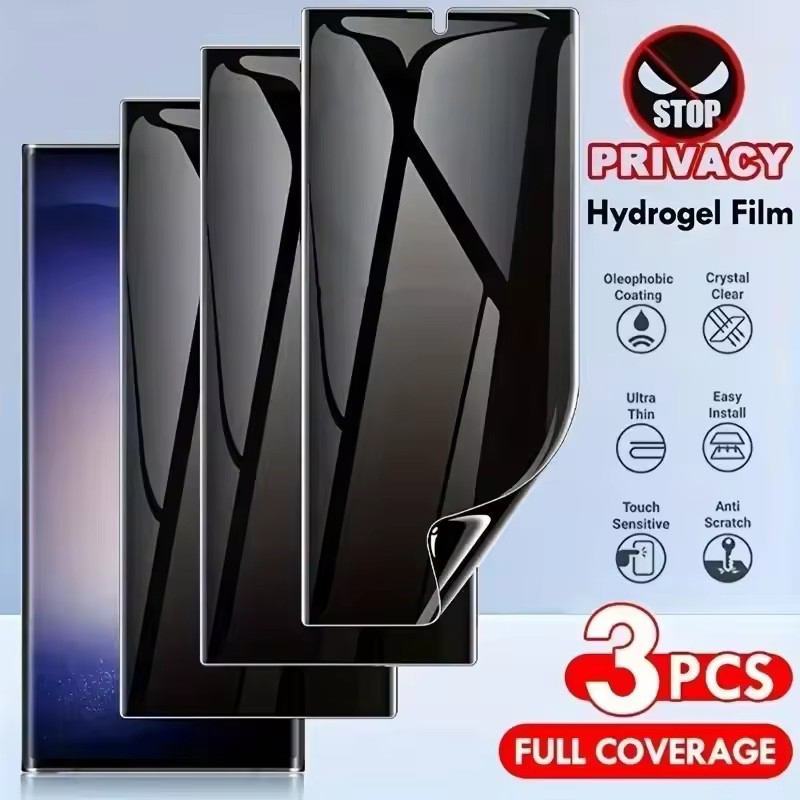 Privacy Screen Filter - 3 sztuki folii hydrożelowej chroniącej prywatność