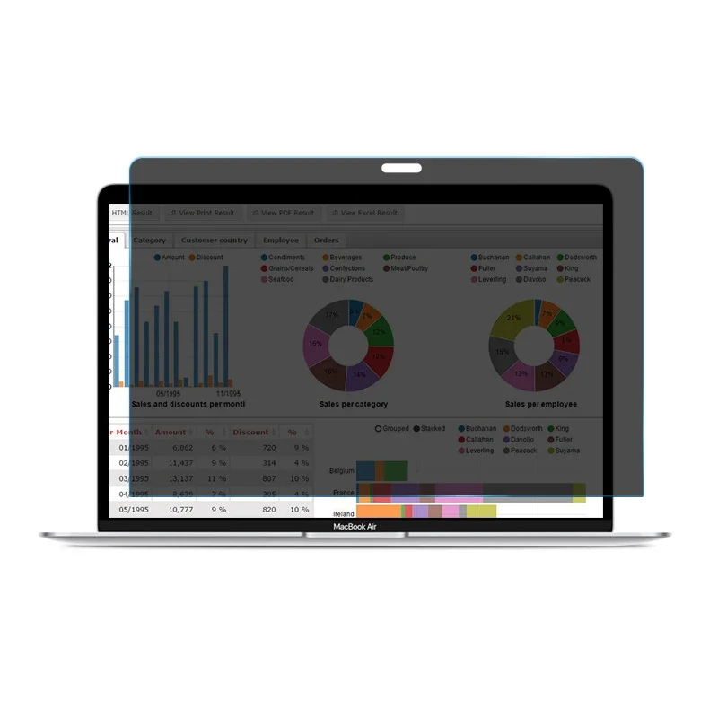 Privacy Screen Filter - Folia Prywatyzująca na Ekran do Macbook