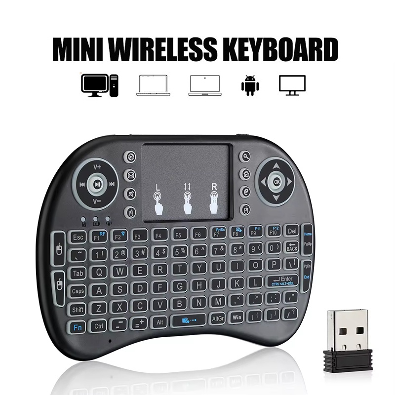 Keyboard Laptop Accessories - Mini Bezprzewodowa Klawiatura 2.4G Bez Podświetlenia