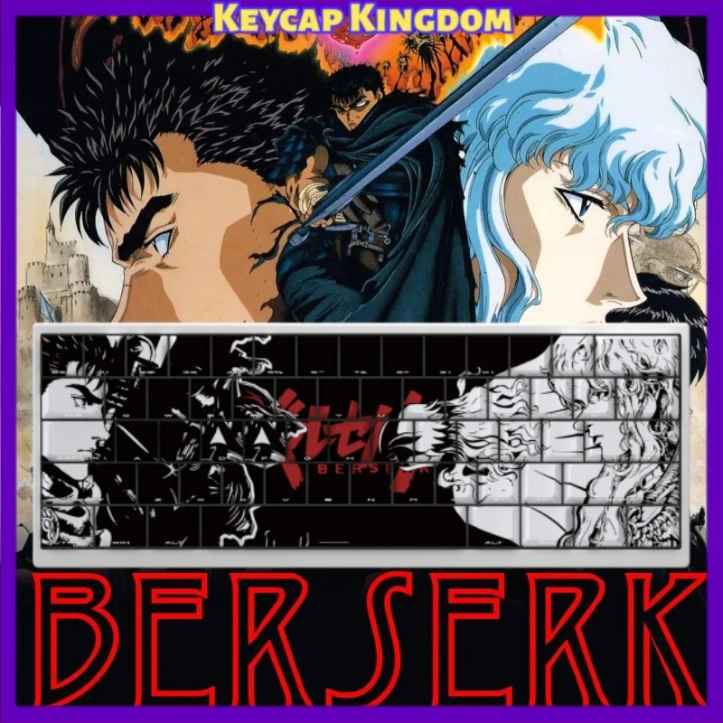 Laptop Accessories For Gaming - Klawisze BERSERK Anime, 98 klawiszy, mechaniczna