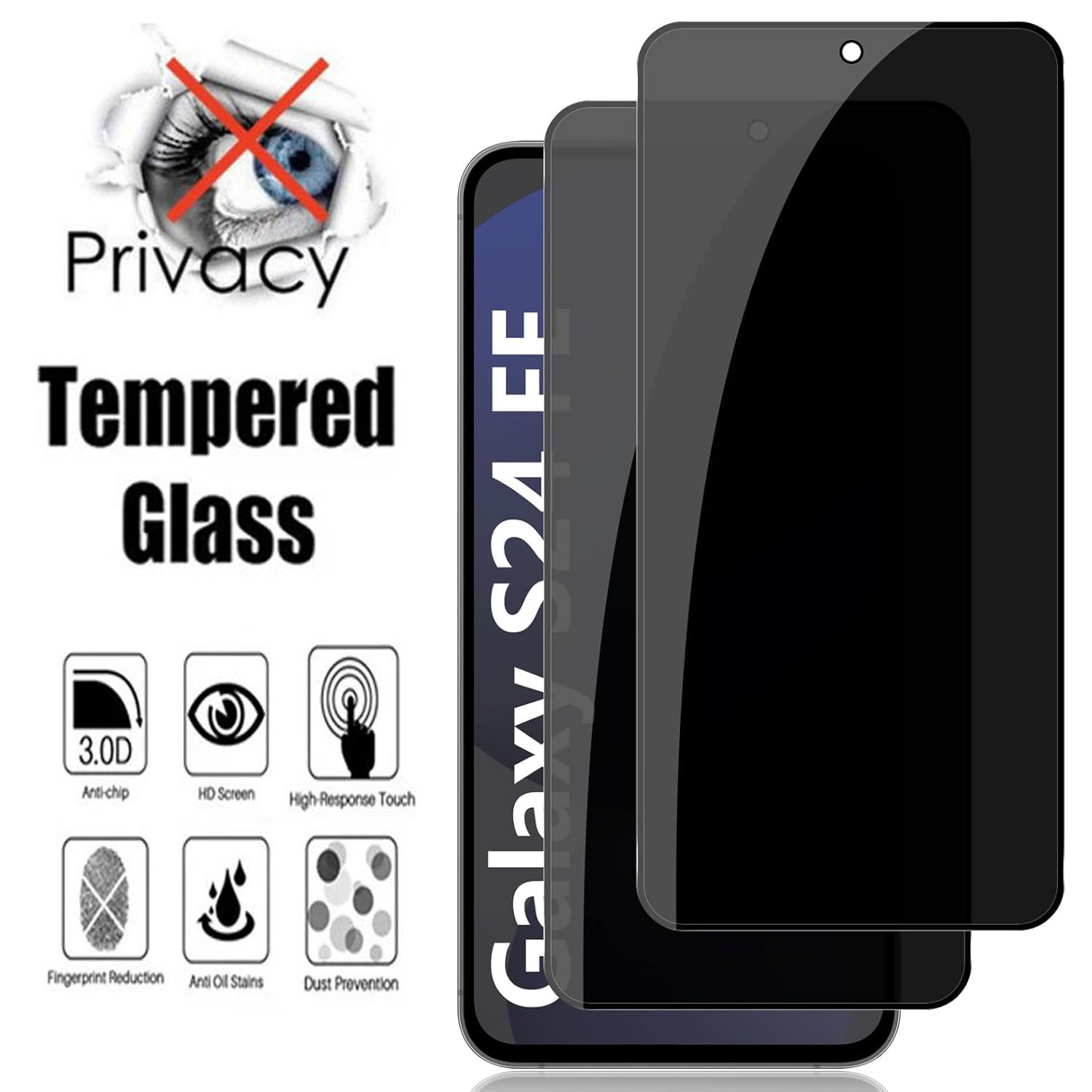 Privacy Screen Filter - 2 szt. Szkła Anti-Spy do Samsung