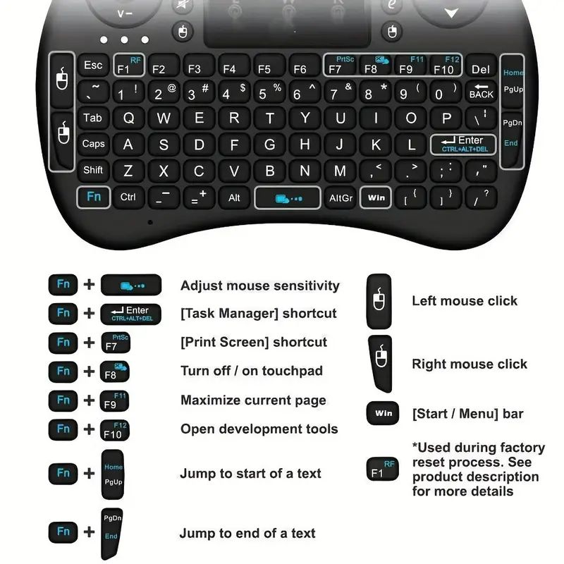 Mini Bezprzewodowa Klawiatura  – Keyboard Laptop Accessories recenzja i cena