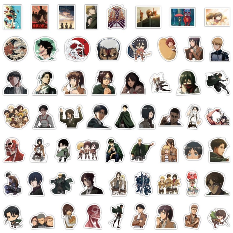 60 szt. Naklejek Anime Atak Ty – Laptop Accessory recenzja i cena