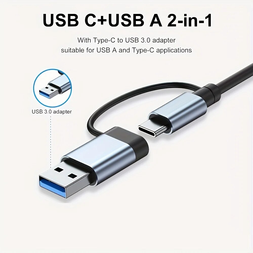 Hub USB 3.0 2 w 1, 7 portów, r – Laptop Accessories Usb recenzja i cena