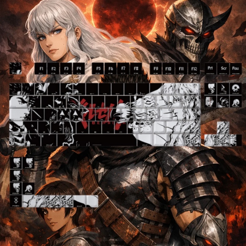 Klawisze BERSERK Anime, 98 kla – Laptop Accessories For Gaming recenzja i cena