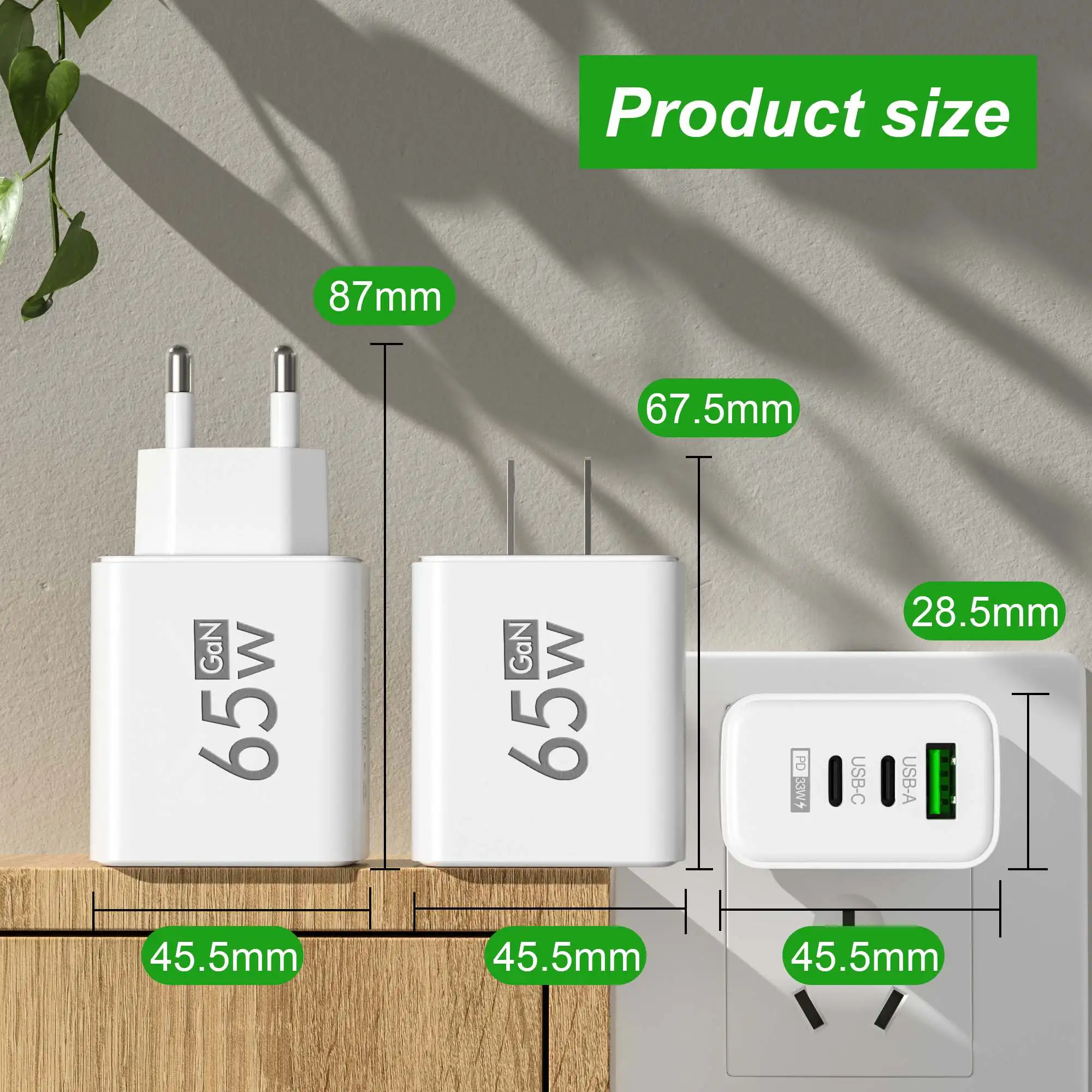Składana ładowarka ścienna 65W – Laptop Accessories Usb recenzja i cena