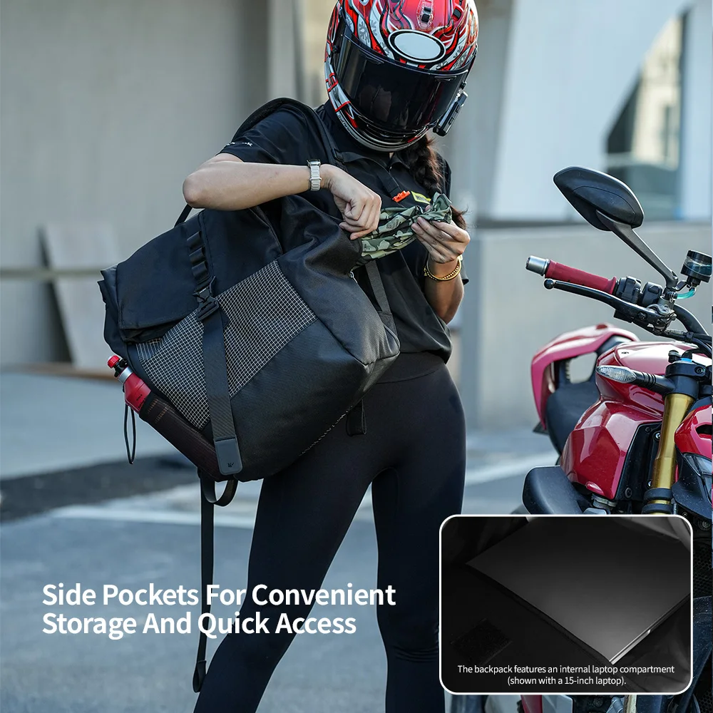 Plecak na kask motocyklowy Rhi – Laptop Accessories Bag recenzja i cena
